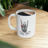 I Love Punk Rock Skeleton Hand Mug EasyOptionXY LLC