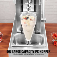 VEVOR Ice Cream Blender 750W Ice Cream Mixer Stir Machine 304 Stainless Steel EasyOptionXY LLC