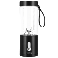 1pc 530ML Powerful Portable Blender For Smoothies Shakes USB Rechargeable Food Processor Fruit Mixer Machine Mini Juicer Blender Cup EasyOptionXY LLC