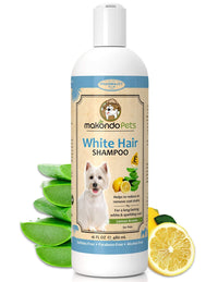 Dog Whitening Shampoo for Dogs with White Light Colored Hair Coat Fur White Haired Pets Shampoo for Itching Dry Sensitive Skin. Non Toxic Formula EasyOptionXY LLC