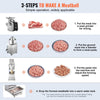 VEVOR Commercial Meatball Forming Machine, 280 PCs/min Automatic Meatball Maker, 1100W Electric Fish Beef Pork Shrimp Ball Making Tool, Stainless Steel Meatball Former with 18/20/22/26/30/32 mm Models EasyOptionXY LLC