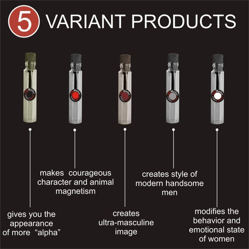 Pheromone Cologne for Men 5 Male Pheromone Perfumes x 2ml Pheromone Perfume Set Great Holiday Gift EasyOptionXY LLC