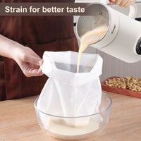 Mooye 35oz Automatic Nut Milk Maker with Nut Milk Bag - Homemade Almond, 10 Blades, Oat, Soy Milk Machine - Auto-operation, 12 Hours Timer, Easy Cleaning - Dairy-Free Beverages EasyOptionXY LLC