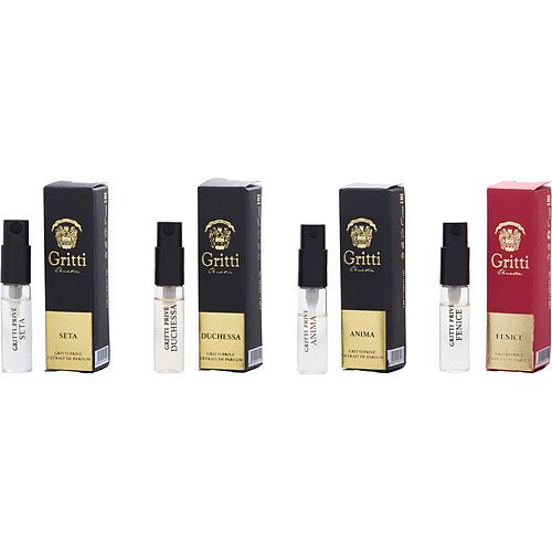 GRITTI VARIETY by Gritti PRIVE 1 SET WITH ANIMA & DUCHESSA & FENICE & SETA AND ALL ARE EXTRAIT DE PARFUM SPRAY VIALS EasyOptionXY LLC