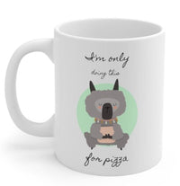 Llama Yoga, I'm Only Doing This for Pizza Mug EasyOptionXY LLC