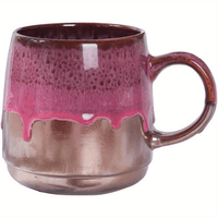 Large Ceramic Coffee Mug, 21 Oz, Gilt Pink Big Tea Cup for Office and Home, Dishwasher and Microwave Safe… EasyOptionXY LLC