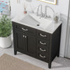 36\" Bathroom Vanity with Sink Combo, Black Bathroom Cabinet with Drawers, Solid Frame and MDF Board EasyOptionXY LLC