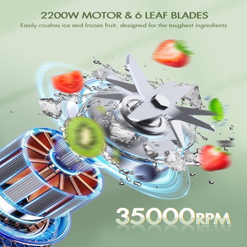 VEWIOR 2200W Blenders for Kitchen, Professional Blender with 68oz Tritan Container & 27oz To-Go Cup, Countertop Blender for Shakes and Smoothies EasyOptionXY LLC