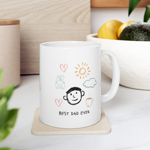 Funny Best Dad Ever Coffee Tea Mug EasyOptionXY LLC