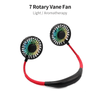 Mini Portable Hanging Neckband Fan USB Rechargeable Double Fans Air Cooler Conditioner Colorful Aroma Electric Desk Fan For Room XH EasyOptionXY LLC