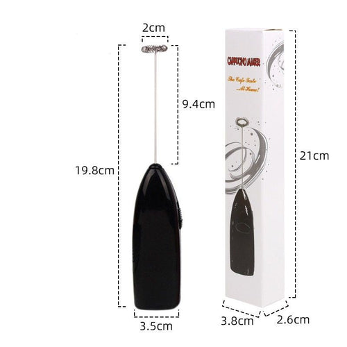 Mini Battery Operated Milk Frother Handheld; Mini Blender And Foam Maker For Coffee; Cappuccino; Latte; Matcha; Hot Chocolate; Portable Foam Maker Drink Blender With Stainless Steel Whisk EasyOptionXY LLC