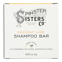 Spinster Sisters Company - Shampoo Bar Coconut Lime - 1 Each-3 Ounces EasyOptionXY LLC