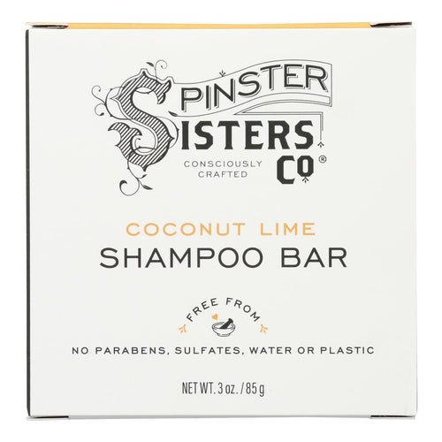 Spinster Sisters Company - Shampoo Bar Coconut Lime - 1 Each-3 Ounces EasyOptionXY LLC