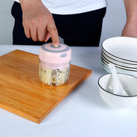 Mini Electric Garlic Chopper 8.45OZ Cordless Garlic Mincer Food Chopper EasyOptionXY LLC