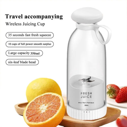 350ml Electric Juicer Blender Mini Portable Blender Bottle USB Rechargeable Fruit Mixers Juicers Multifunction Juice Maker Machine Food Milkshake Cup EasyOptionXY LLC