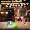 4Pcs Moscow Mule Mugs 18OZ Copper Plating Cocktail Cup Set With Straws Stainless Steel Lining Hammered Cups For Wine Beer Cocktail Cold Drinks EasyOptionXY LLC