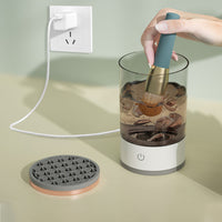 3 In 1 Makeup Brush Blender Cleaner Automatic Makeup Brush Cleaner Machine USB Powered Brush Drying Storage Suitable For All Types of Brushes EasyOptionXY LLC