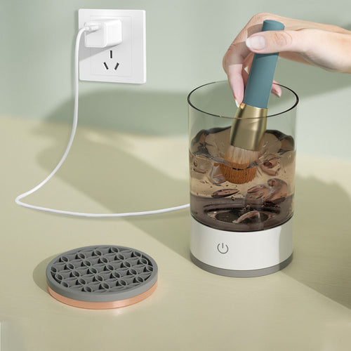 3 In 1 Makeup Brush Blender Cleaner Automatic Makeup Brush Cleaner Machine USB Powered Brush Drying Storage Suitable For All Types of Brushes EasyOptionXY LLC