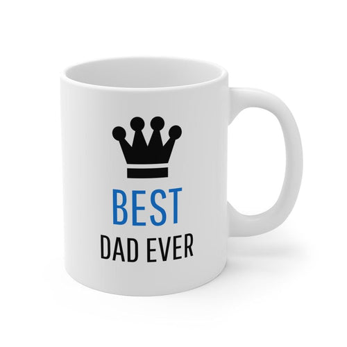 Best Dad With Crown Coffee Mug EasyOptionXY LLC