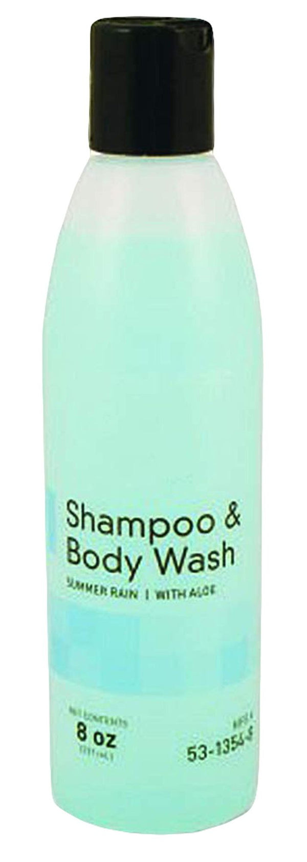 Skin and Hair Cleanser 8 oz. Case of 48 Shampoo & Body Wash with Lanolin, Aloe Vera and collagen. Skin care solution for showers or baths. Natural conditioners & Pleasant Summer Rain Scent. EasyOptionXY LLC