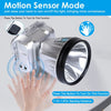 Rechargeable Headlamp High Power Headlight Torch Flashlight with Motion Sensor 3 Light Modes for Fishing Running Camping Hiking EasyOptionXY LLC