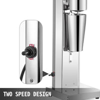 VEVOR Milkshake Maker Kit, Stainless Steel Electric Milkshake Maker, 180W Milkshake Machine, Single Head Classic Milkshake Maker with 800ml Cup, Silver Milkshake Maker Machine, 2 Speed Adjustable EasyOptionXY LLC