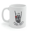 I Love Punk Rock Skeleton Hand Mug EasyOptionXY LLC