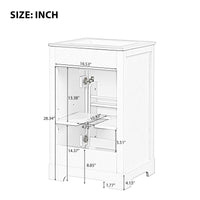 20\" Bathroom Vanity with Sink, Bathroom Cabinet with Soft Closing Door, Storage Rack and Adjustable Shelves EasyOptionXY LLC