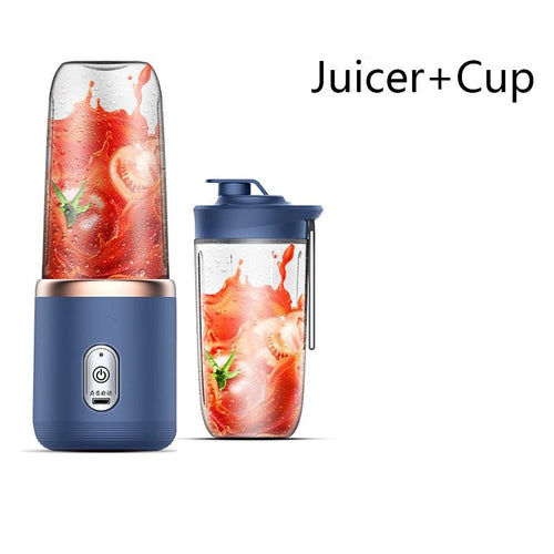 Small Electric Juicer 6 Blades Portable Juicer Cup Juicer Fruit Juice Cup Automatic Smoothie Blender Ice CrushCup EasyOptionXY LLC