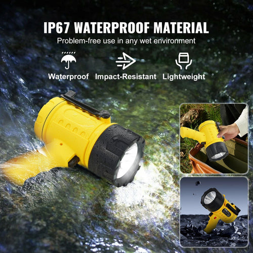 USB Super Bright Rechargeable Spotlight Flashlight 1000, 000LM Searchlight EasyOptionXY LLC