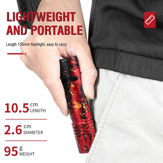 Mini Pocket LED Flashlight Clip On Rechargeable Torch Light Lamp Camping Hiking EasyOptionXY LLC