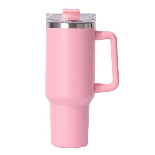 40oz large capacity tumbler, With Handle And Straw Lid, Insulated Reusable Stainless Steel Water Bottles Travel Mug Coffee Cup car cup water cup For Men Women Outdoor Camping Driving,  gift EasyOptionXY LLC