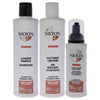 System 4 Kit by Nioxin for Unisex - 3 Pc 10.1oz Color Safe Cleanser Shampoo, 10.1 oz Color Safe Scalp Therapy Conditioner, 1Liter Color Safe Scalp and Hair Treatment EasyOptionXY LLC