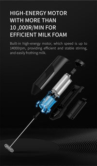 Home electric milk frother stirring handheld whisk portable whisk EasyOptionXY LLC