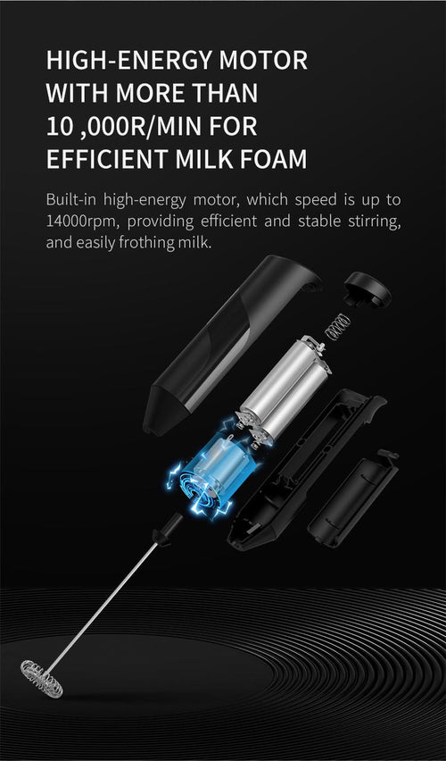 Home electric milk frother stirring handheld whisk portable whisk EasyOptionXY LLC