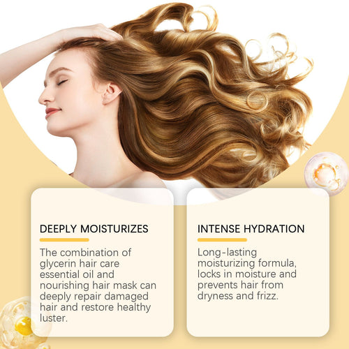 EELHOE Glycerin Nourishing Hair Care Set Repair dry hair and hair care moisturizing set EasyOptionXY LLC