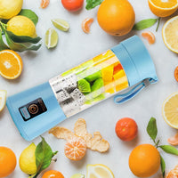 Portable Juicer Blender USB Rechargeable Juicer Cup Fruit Baby Food Mixing Machine with 6 Blades Powerful Motor EasyOptionXY LLC