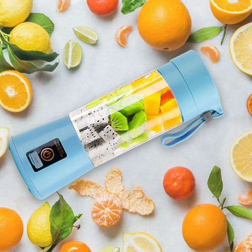 Portable Juicer Blender USB Rechargeable Juicer Cup Fruit Baby Food Mixing Machine with 6 Blades Powerful Motor EasyOptionXY LLC