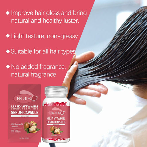EELHOE Hair Essential Oil Care Capsules relieve dry hair, frizzy split ends, soft and smooth care essential oil for hair care EasyOptionXY LLC