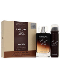 Ameer Al Oudh by Lattafa Gift Set - 3.4 oz Eau De Parfum Spray + 1.7 oz Perfumed Spray EasyOptionXY LLC