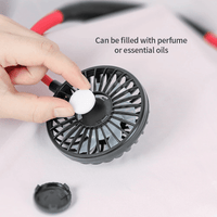 Mini Portable Hanging Neckband Fan USB Rechargeable Double Fans Air Cooler Conditioner Colorful Aroma Electric Desk Fan For Room XH EasyOptionXY LLC