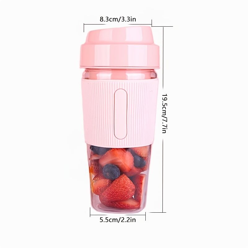 1PC Portable Blender; One-handed Drinking Mini Blender For Shakes And Smoothies With Rechargeable USB EasyOptionXY LLC