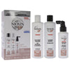 System 3 Kit by Nioxin for Unisex - 3 Pc 10.1oz Color Safe Cleanser Shampoo, 10.1 oz Color Safe Scalp Therapy Conditioner, 3.38oz Color Safe Scalp and Hair Treatment EasyOptionXY LLC