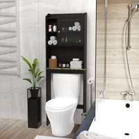 Modern Over The Toilet Space Saver Organization Wood Storage Cabinet for Home, Bathroom EasyOptionXY LLC