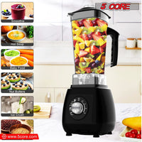 5 Core 2L Professional Countertop Blender For Kitchen 68 Oz 2000W High Speed BPA Free 6 Titanium Blade Smoothie Blender Electric For Soup Shake Juice Multi-Speed Manual JB 2000 M EasyOptionXY LLC