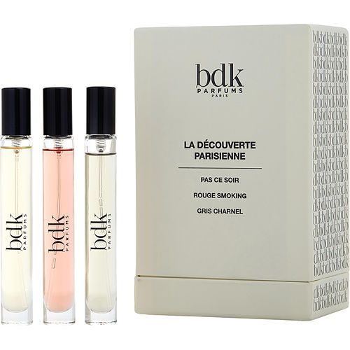 BDK PARFUMS by BDK Parfums 3 PIECE MINI VARIETY WITH PAS CE SOIR & ROUSE SMOKING & GRIS CHARNEL AND ALL ARE EAU DE PARFUM 10ML/0.33OZ EasyOptionXY LLC