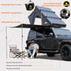 Explorer Plus Rooftop Tent Hardshell with Side Awning, Air Conditioner Outlet with Bracket, Luggage Racks&Replaceable Netting Rain Curtain, Truck Bed Tent for Camping, Pop Up SUV Roof Top Tent EasyOptionXY LLC