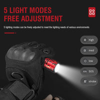 Mini Pocket LED Flashlight Clip On Rechargeable Torch Light Lamp Camping Hiking EasyOptionXY LLC