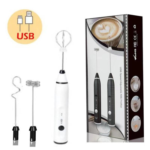 Milk Frothers Electric Wireless Handheld Blender With USB Electrical Mini Coffee Maker Whisk Mixer For Coffee Cappuccino Cream EasyOptionXY LLC