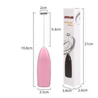 Mini Battery Operated Milk Frother Handheld; Mini Blender And Foam Maker For Coffee; Cappuccino; Latte; Matcha; Hot Chocolate; Portable Foam Maker Drink Blender With Stainless Steel Whisk EasyOptionXY LLC